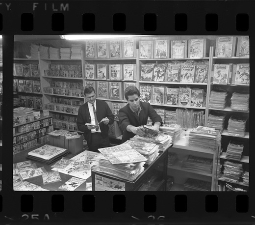 Burt Blum in the original Cherokee Book Shop Comics Section