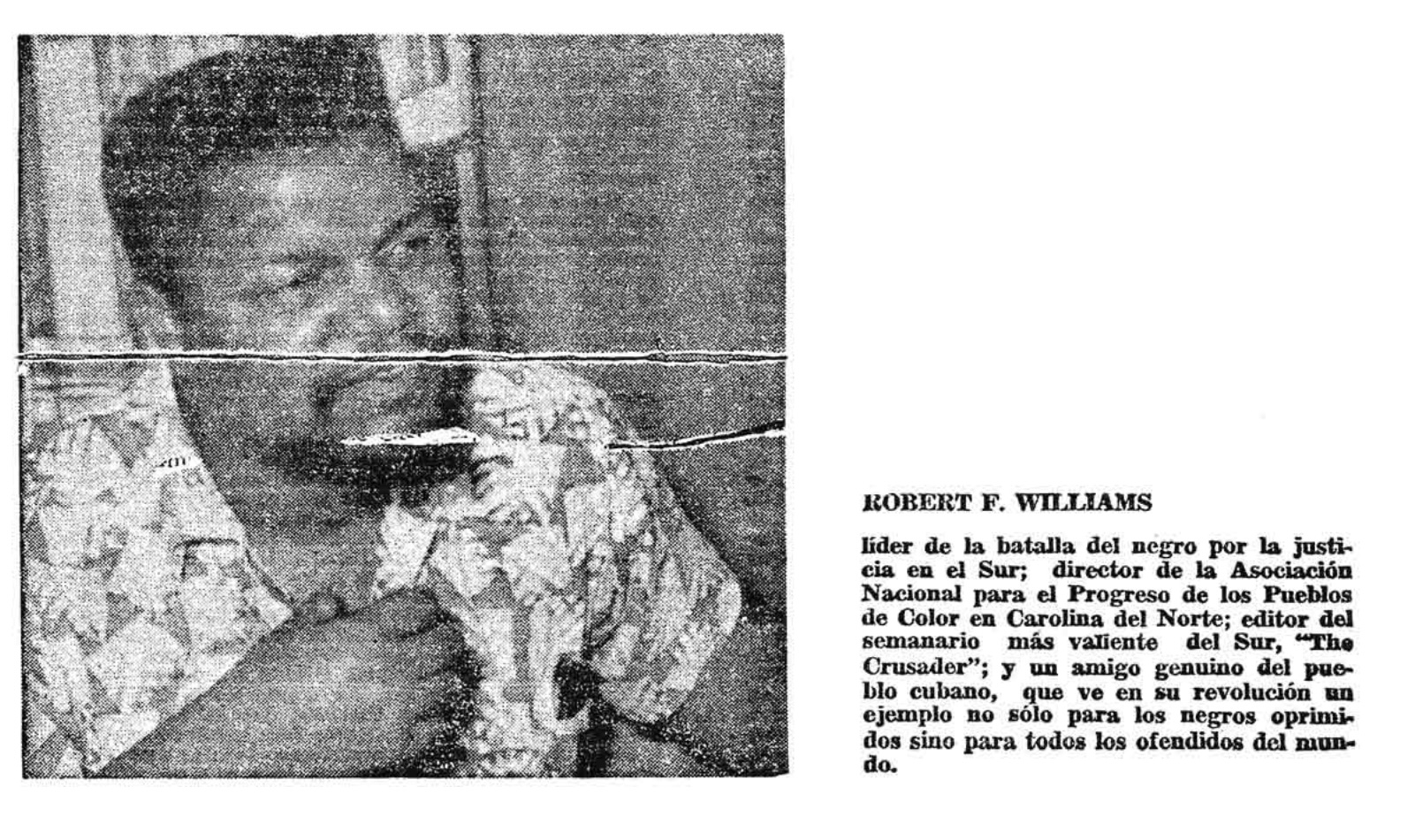 Robert F. Williams photo, _Lunes de Revolucion_ p.6