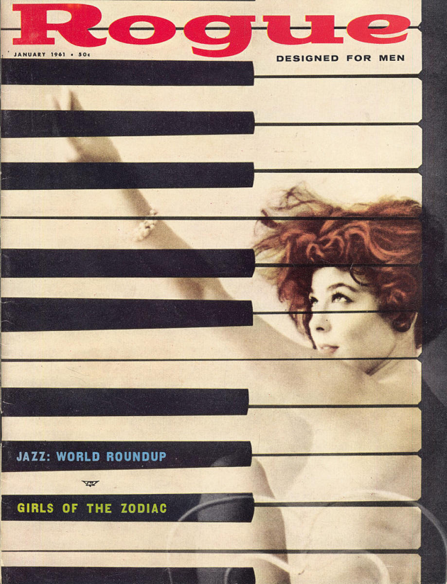 Tina Louise cover, Rogue Magazine (Jan 1961)